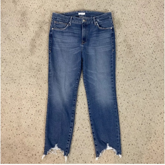 GOOD AMERICAN Good Leg Jeans Raw Hem - Picture 2 of 5